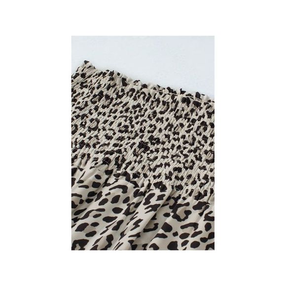 Azura Exchange  Leopard Embellished High Waist Frill Tiered Maxi Skirt - Picture 13 of 14